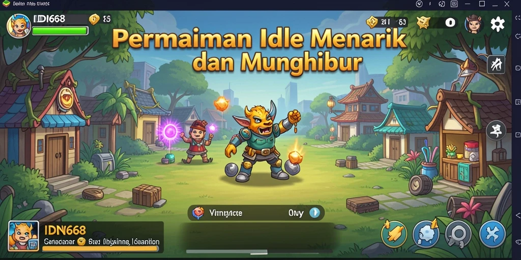 Tampilan gameplay utama IDN668 yang seru dan mengasyikkan.