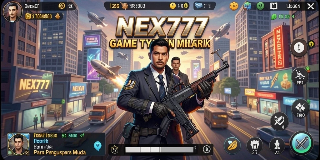 Screenshot dari gameplay NEX777 yang menunjukkan pengelolaan bisnis.