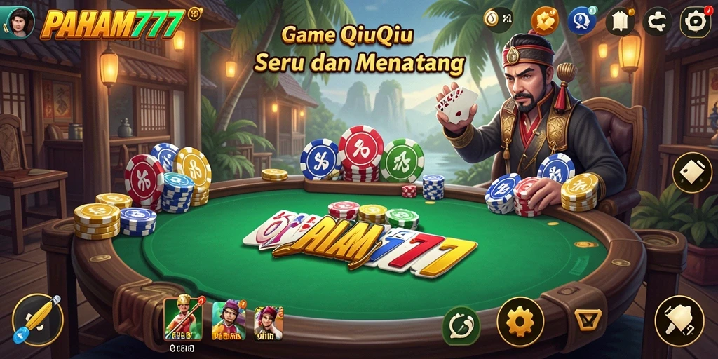 Screenshot PAHAM777 menampilkan gameplay QiuQiu yang seru.