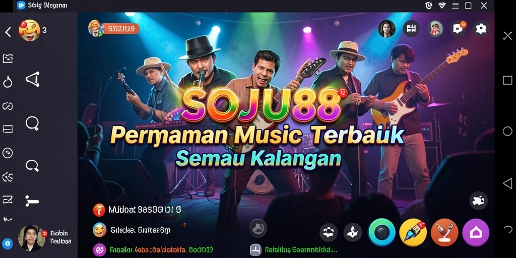 Tampilan gameplay SOJU88 yang seru dan penuh warna.