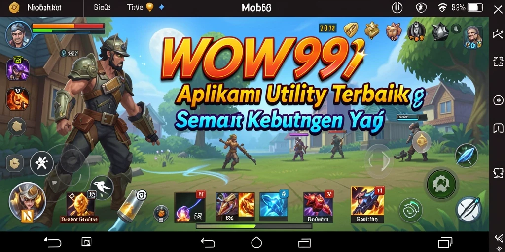 Tampilan antarmuka WOW99 yang user-friendly dan menarik.